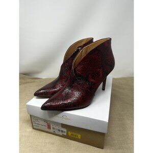 Jessica Simpson Booties Womens 8-1/2 Layra Snake Print Stiletto Heel Pointed Toe